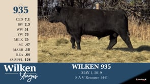 Lot #935 - WILKEN 935