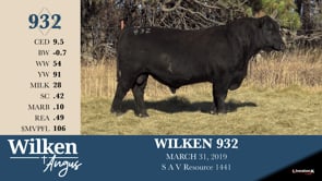 Lot #932 - WILKEN 932