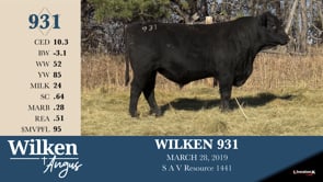 Lot #931 - WILKEN 931