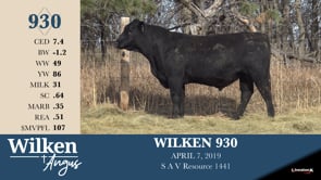 Lot #930 - WILKEN 930