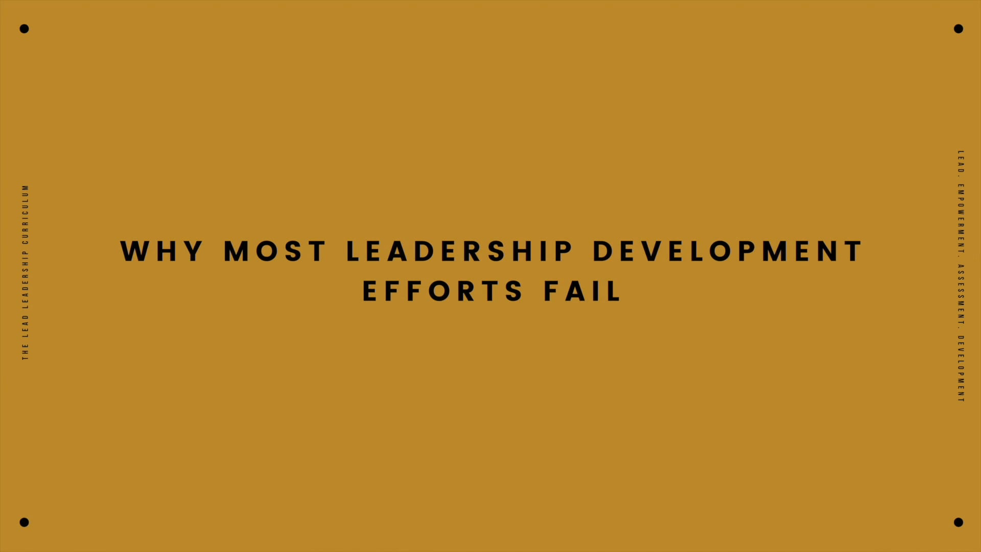 Why Most Leadership Development Efforts Fail