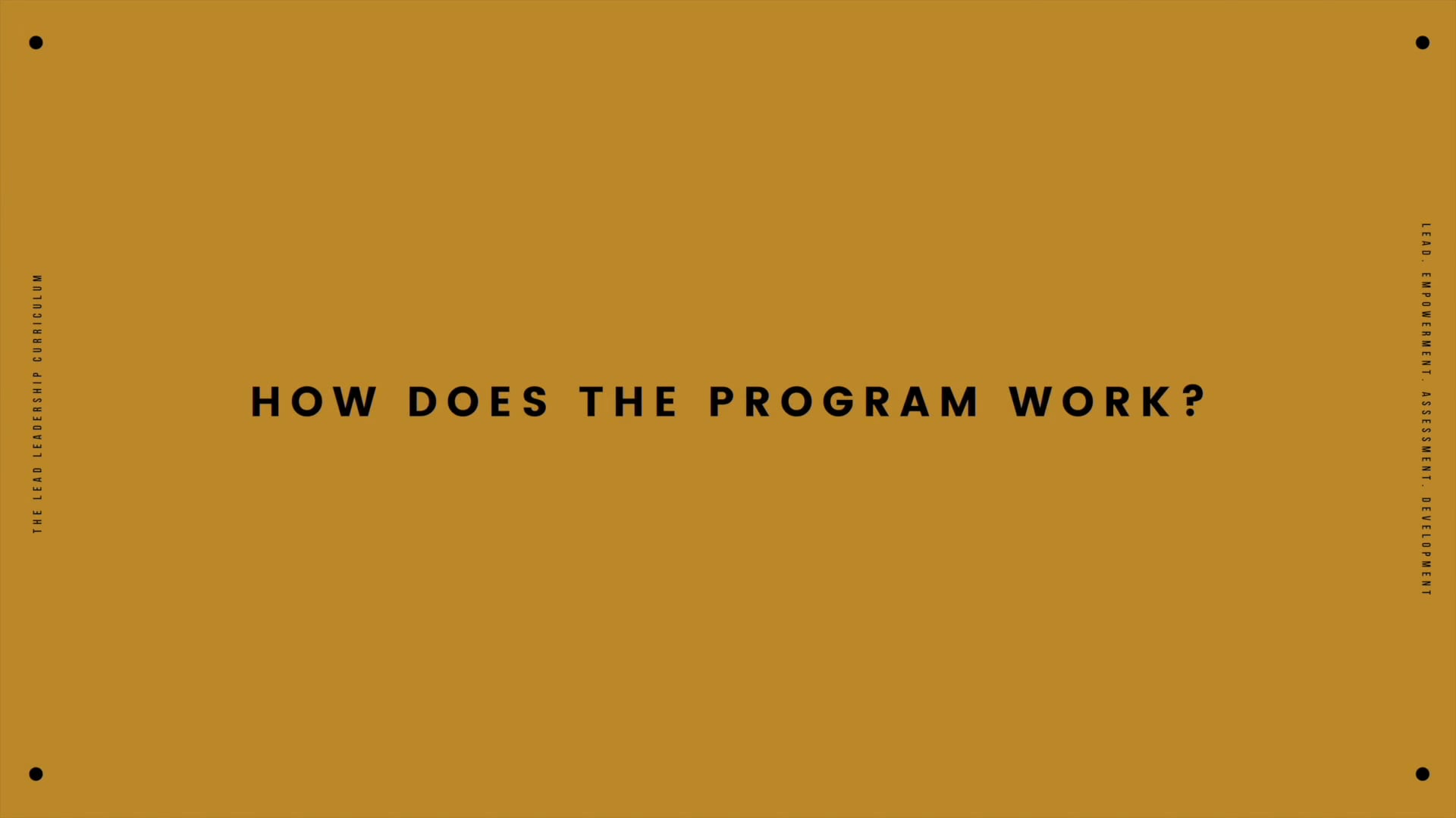 How the Program Works