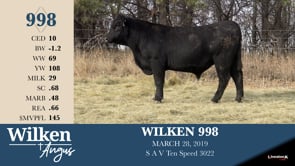 Lot #998 - WILKEN 998 -OUT-