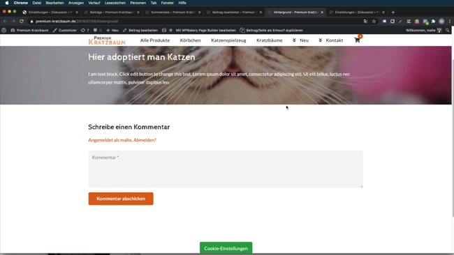 Kommentare deaktivieren