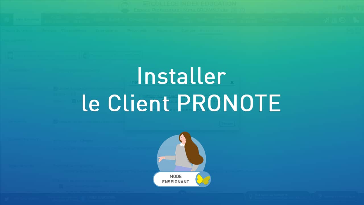 Installer le Client PRONOTE on Vimeo