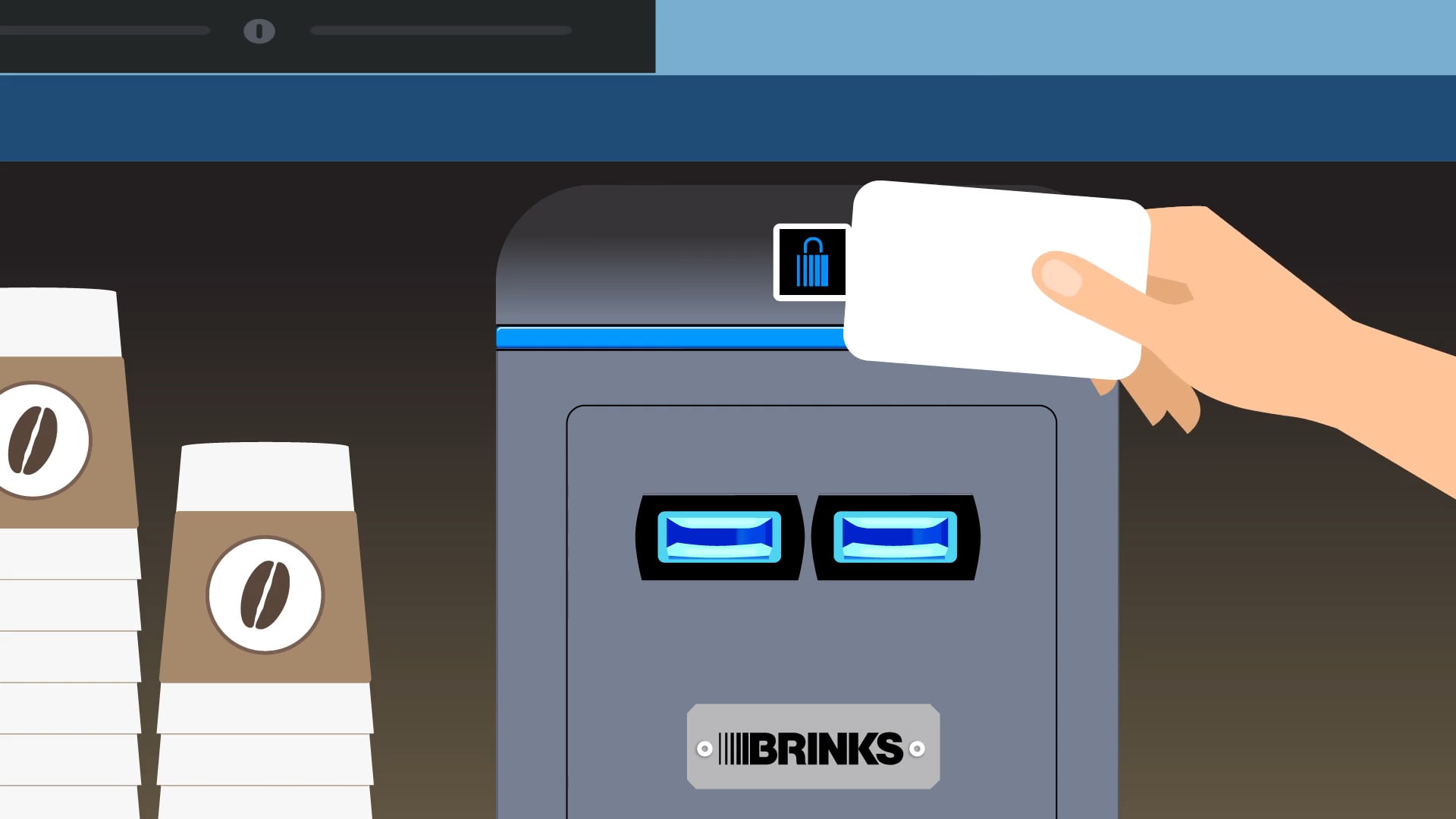 How To Make A Deposit With Brink's B-Safe On Vimeo