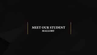 Video preview for Here’s what one of our students, Mallory, has to say
