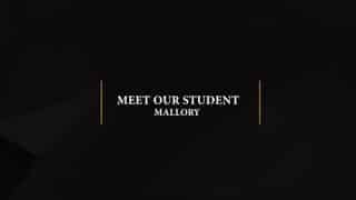 Video preview for Here’s what one of our students, Mallory, has to say