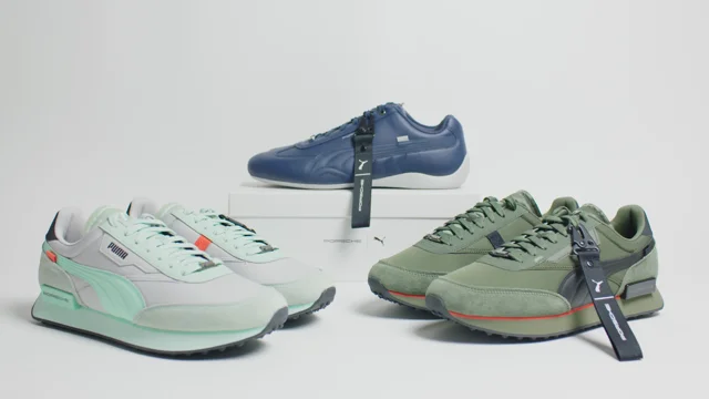 Puma green hotsell shoes video