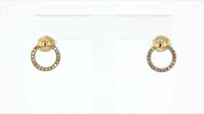 15 ct. t.w. Diamond Circle Earrings in 14kt Yellow Gold