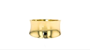 Italian 14kt Yellow Gold Concave Ring