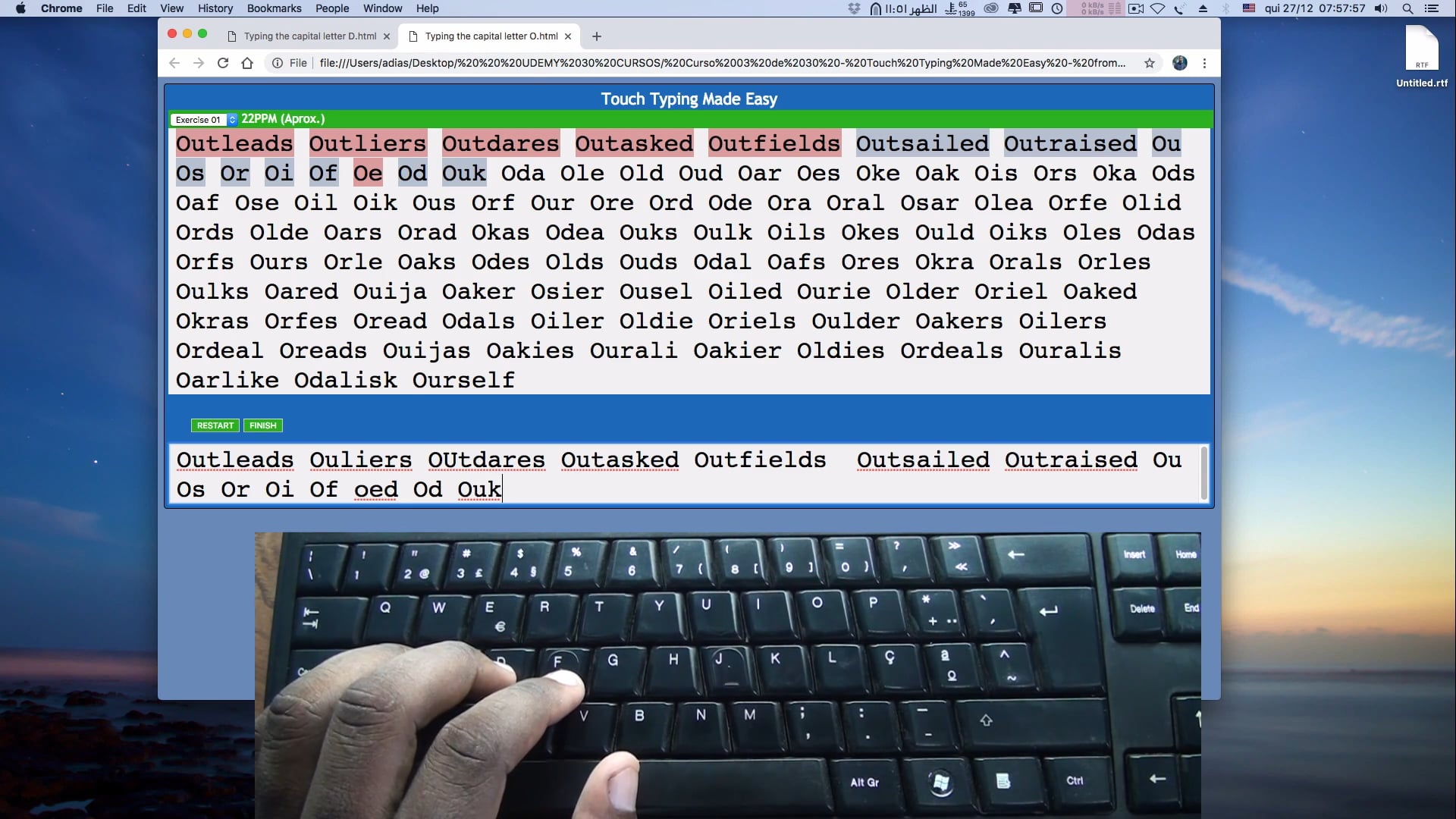101 typing CAPITAL letters on Vimeo