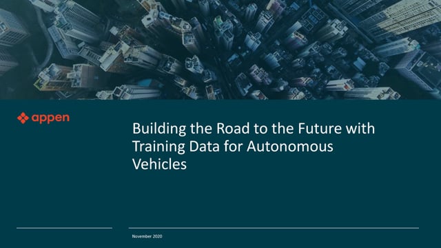 Building the road to the future with training data for autonomous vehicles