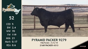 Lot #52 - PYRAMID PACKER 9279