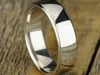 Wedding Band in 14K White Gold, 6.5MM