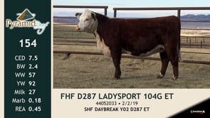 Lot #154 - FHF D287 LADYSPORT 104G
