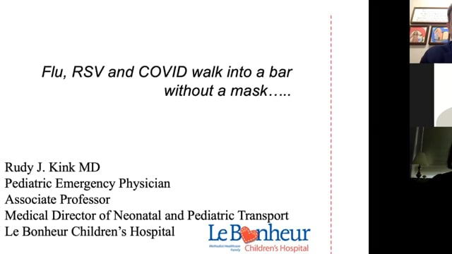 Flu,RSV, and COVID walk into a bar without a mask...