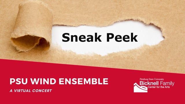 Pittsburg State University Wind Ensemble Concert: "Sneak Peek," 11-19-2020