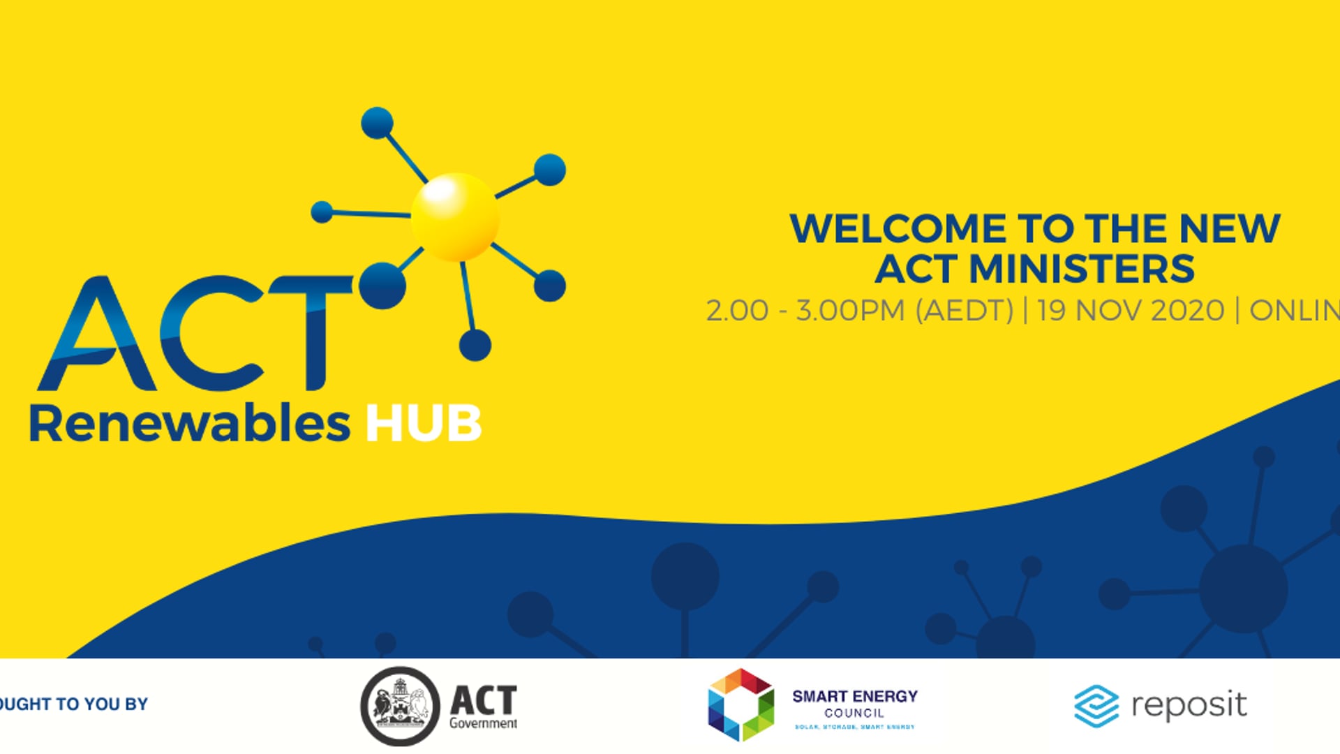 Welcome to the new ACT Ministers – 19 November 2020