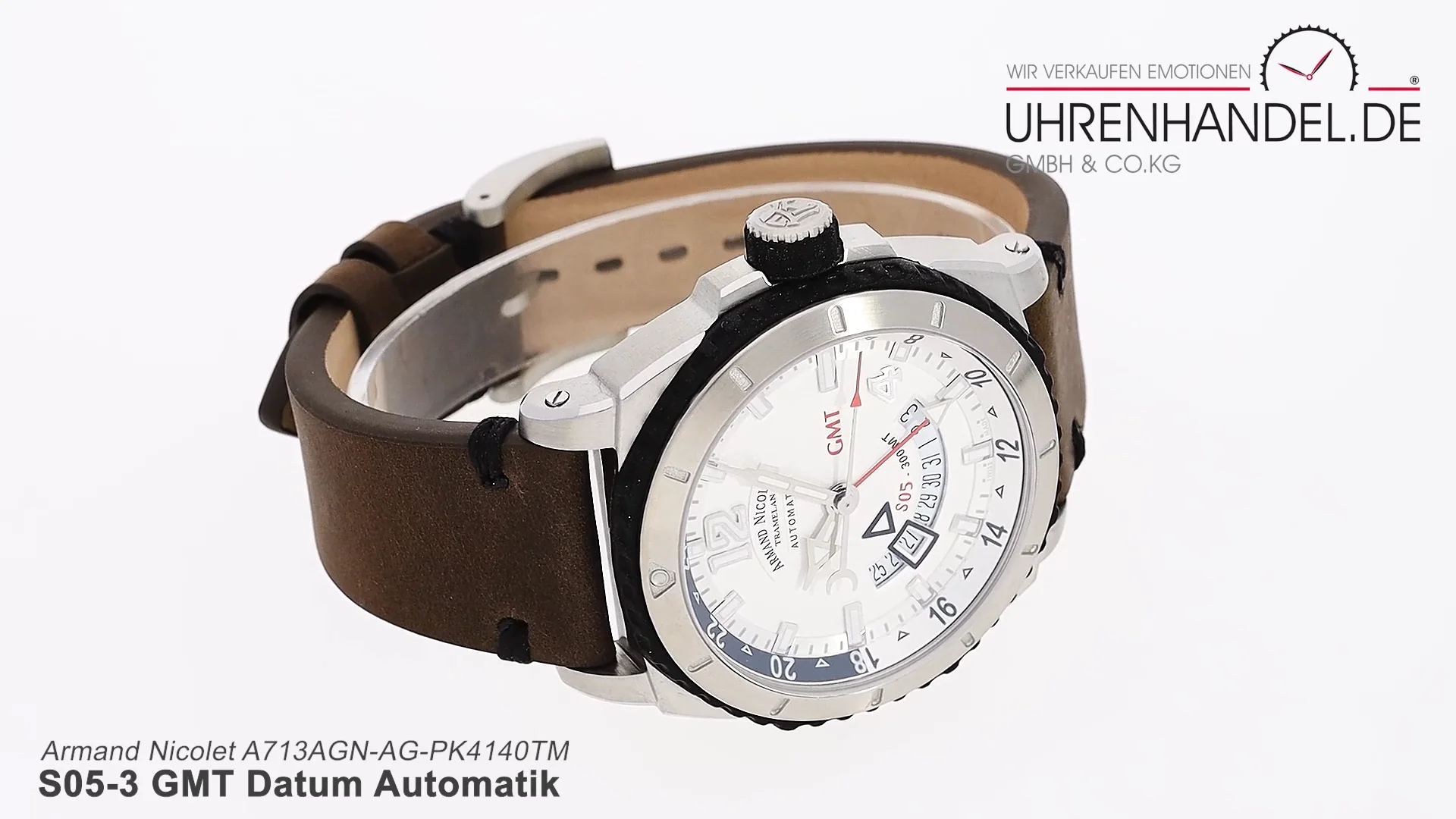 Armand Nicolet S05 3 GMT Datum Automatik A713AGN AG PK4140TM