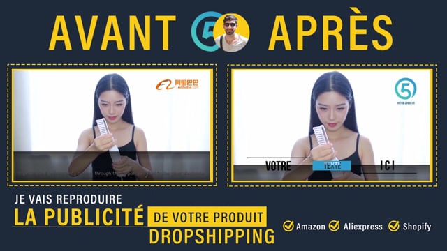 refaire la publicité de votre produit Dropshipping (Image/Vidéo)
