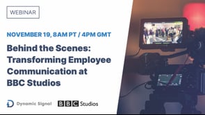 Behind the Scenes: Transforming Employee Communication at BBC Studios