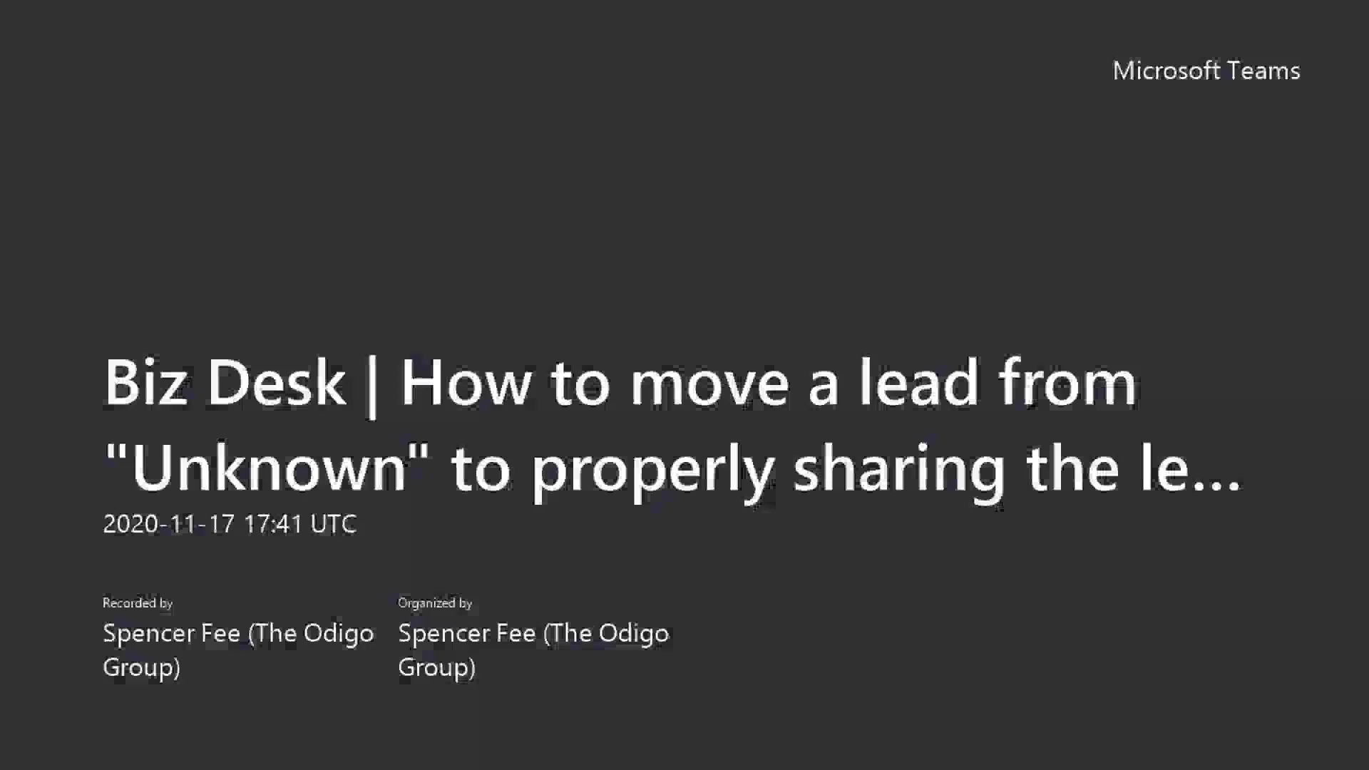 biz-desk-how-to-move-a-lead-from-unknown-to-properly-sharing-the-lead