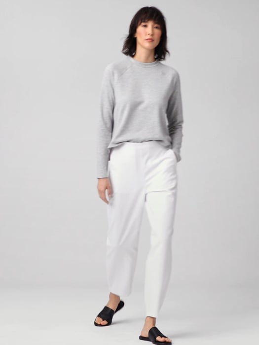 Organic Cotton Hemp Lantern Ankle Pant | EILEEN FISHER