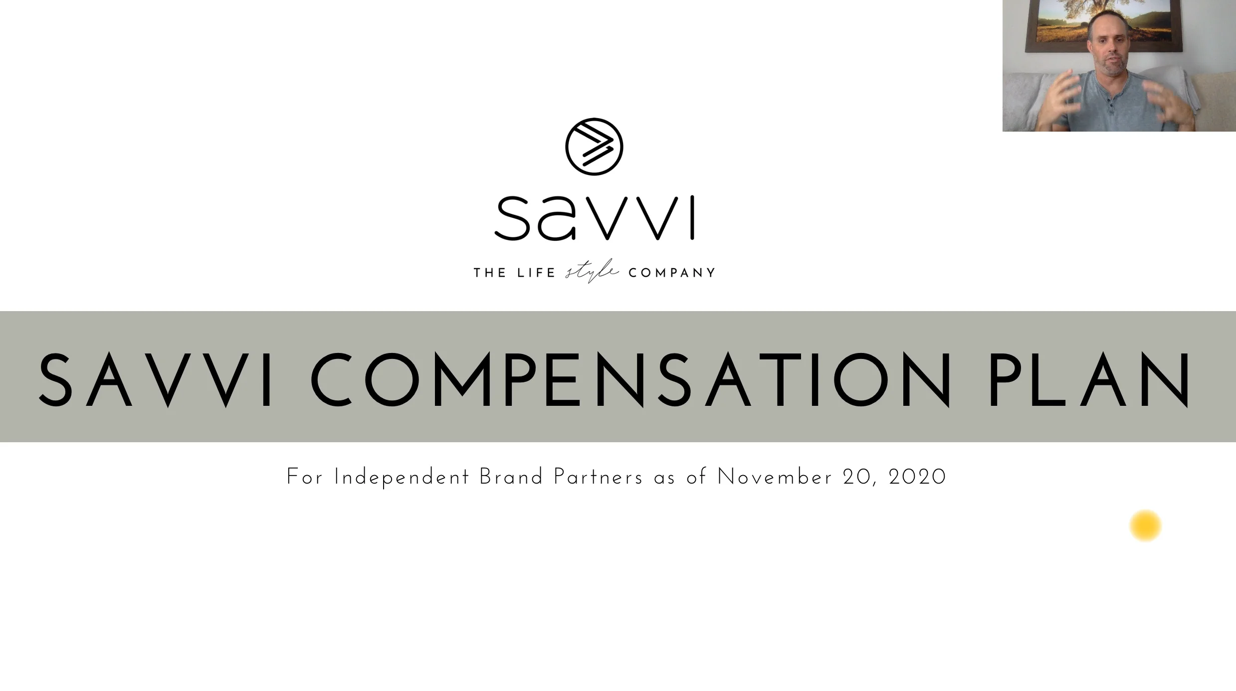 Savvi Compensation Plan Overview (as of November 20, 2020) on Vimeo
