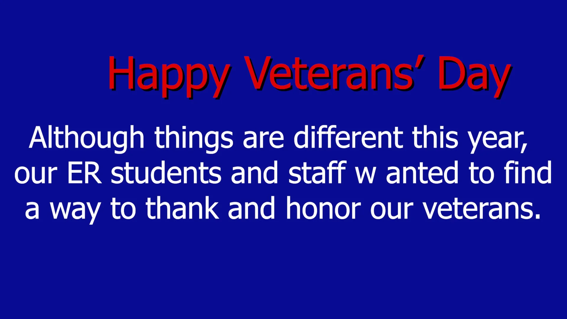 Is veterans day on november 10