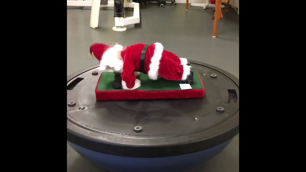 Best cardio for belly fat-Santa Push ups
