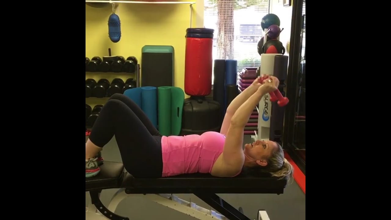 Functional fitness training-Bilateral triceps extension