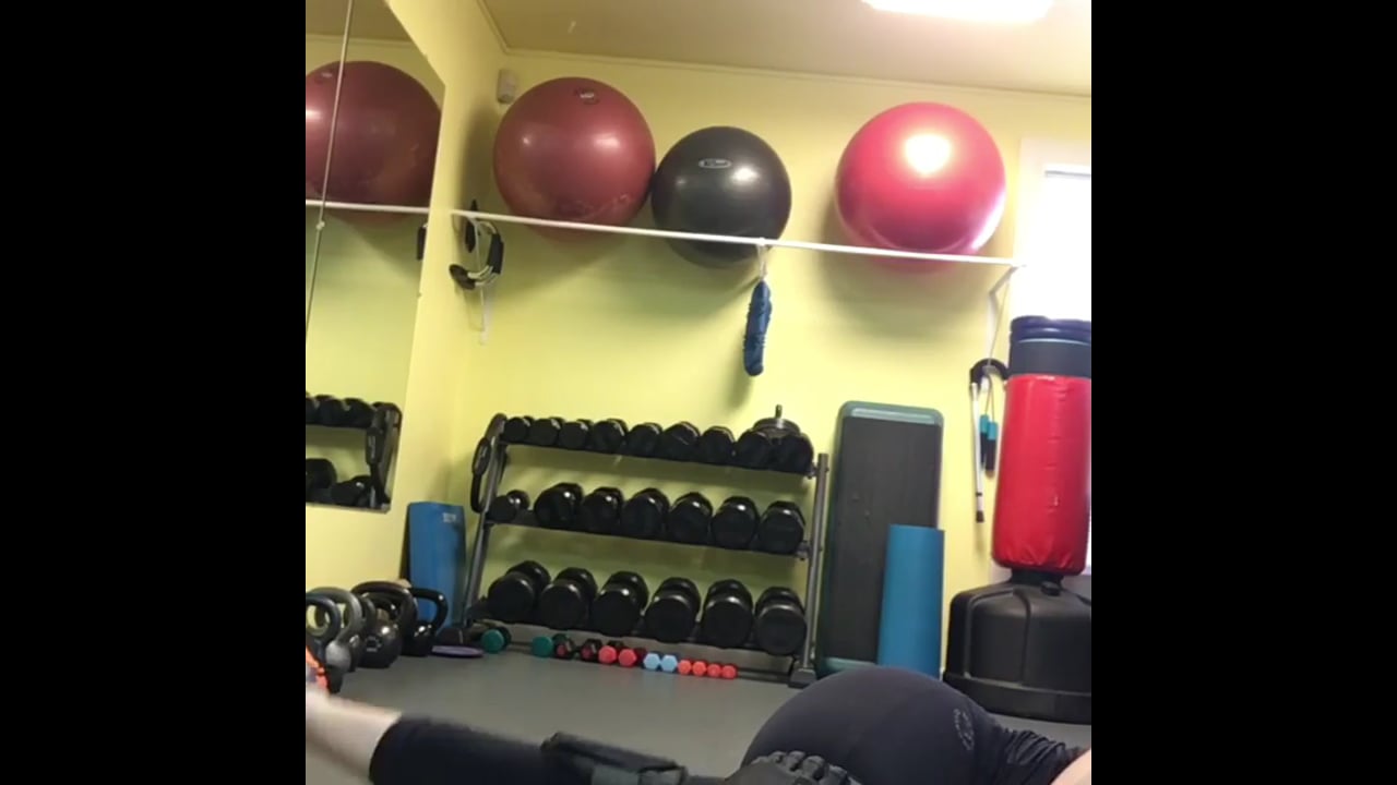 Weight lifting routine-Side lying inner thigh
