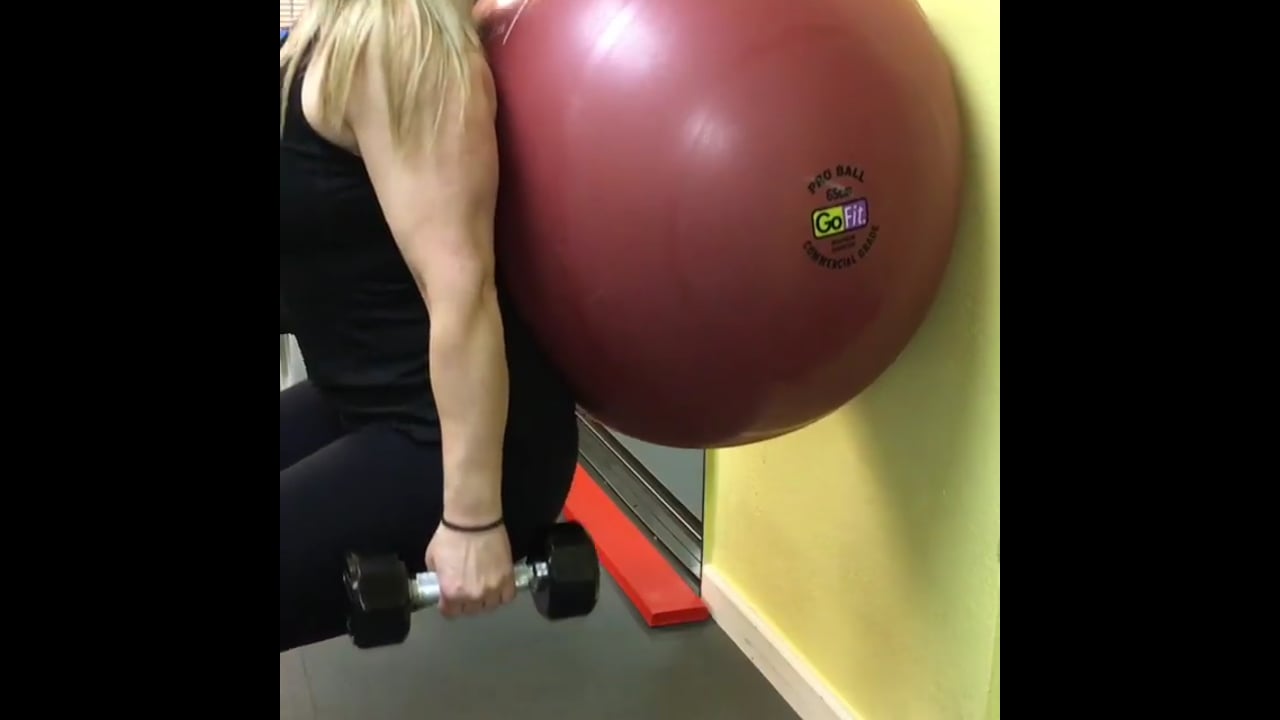 Fat burning cardio workout-Ball squats