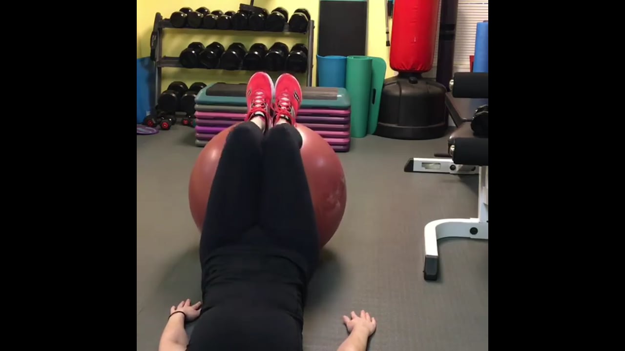 Lifestyle coach-Ball Double Leg Hamstring curls