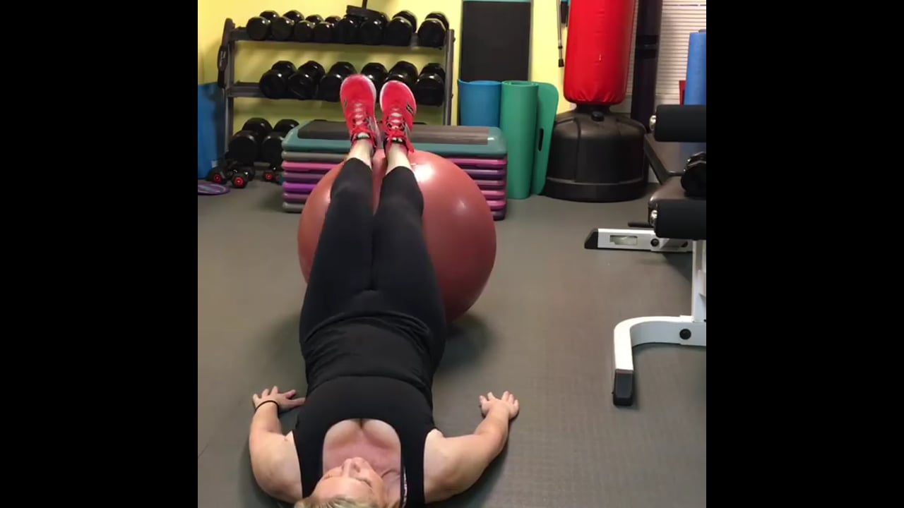 Certified functional strength coach-Ball hamstring curls