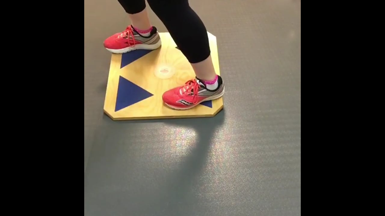Exercises to improve balance-Balance Board Squats